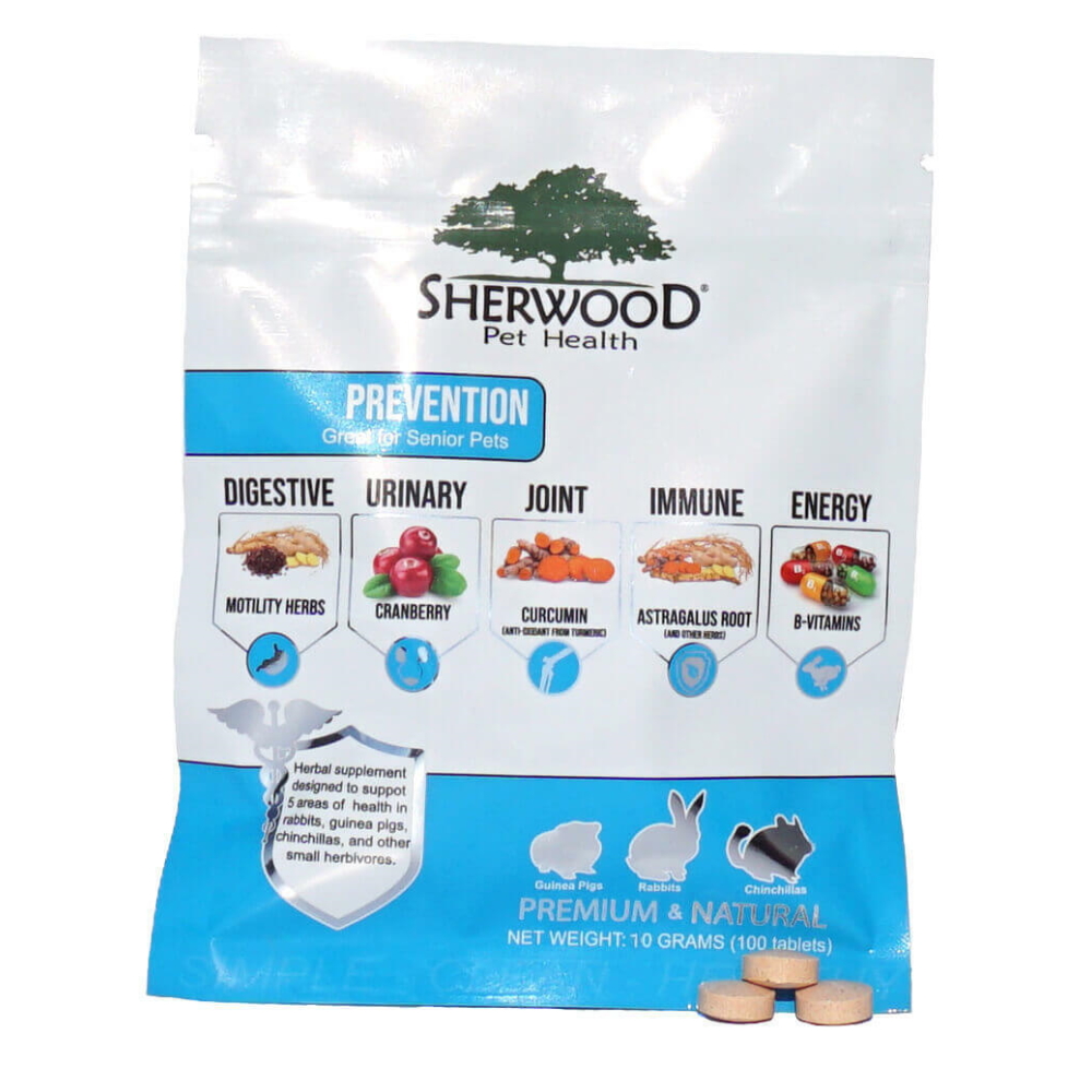 Sherwood Prevention Supplement for Rabbits, guinea pigs, chinchilla and other small herbivores
